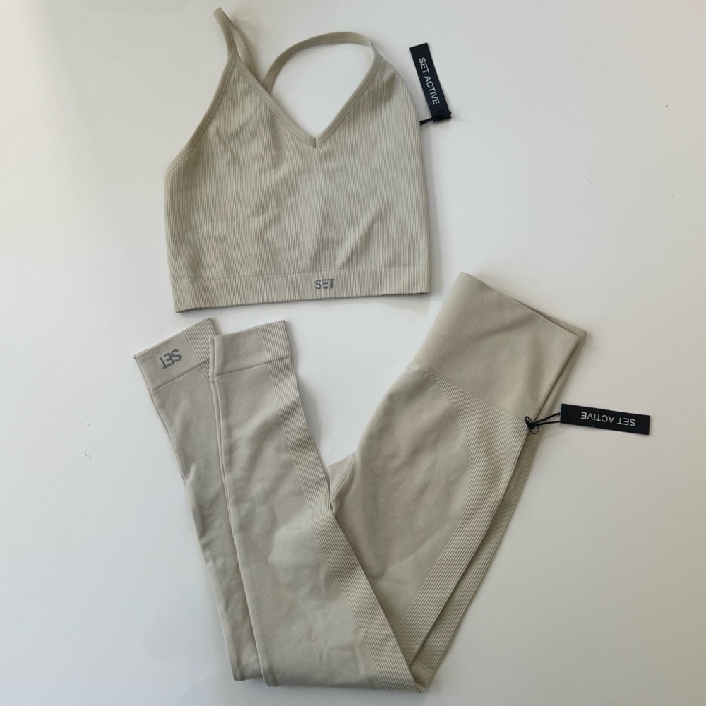 SET Active Cream Leggings